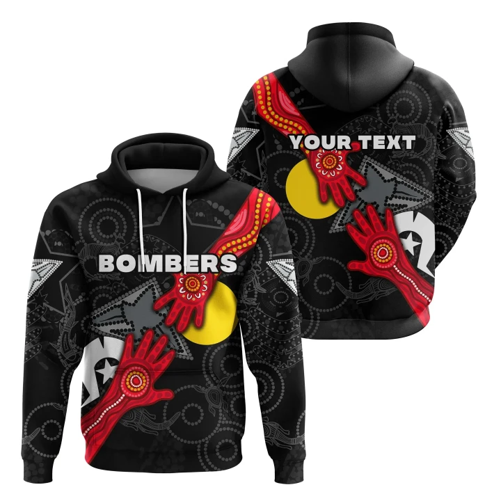 (Custom Personalised) Bombers Naidoc Week Hoodie Essendon Aboriginal