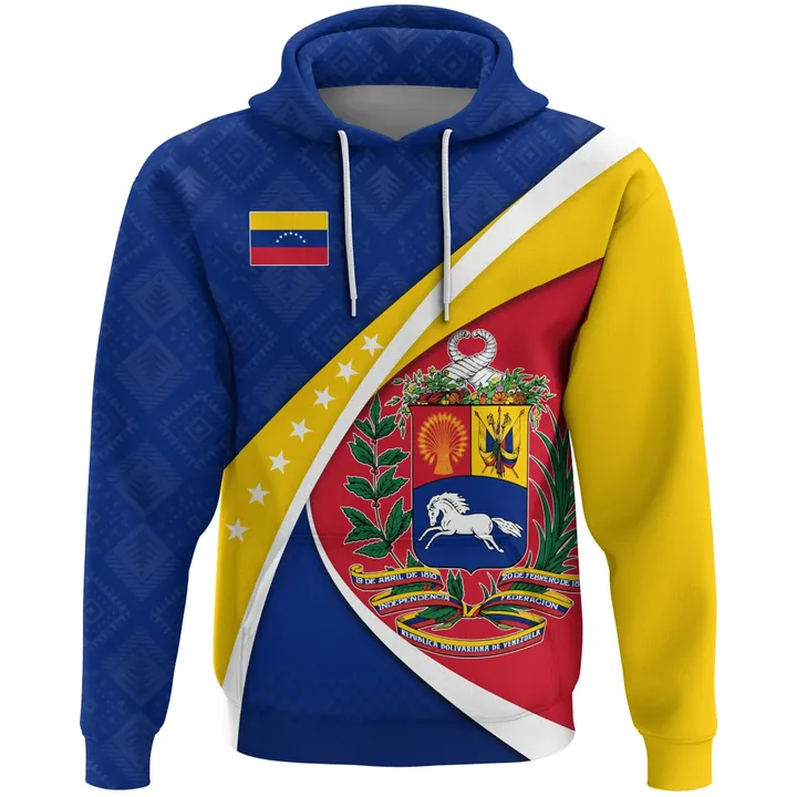 Venezuela Hoodie, Venezuela Coat Of Arms Pattern