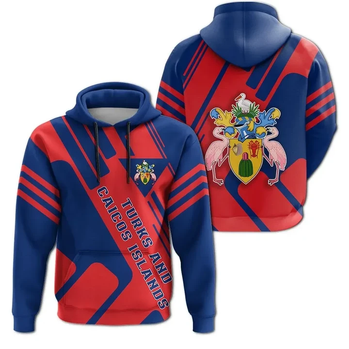 Turks and Caicos Islands Coat Of Arms Hoodie Rockie