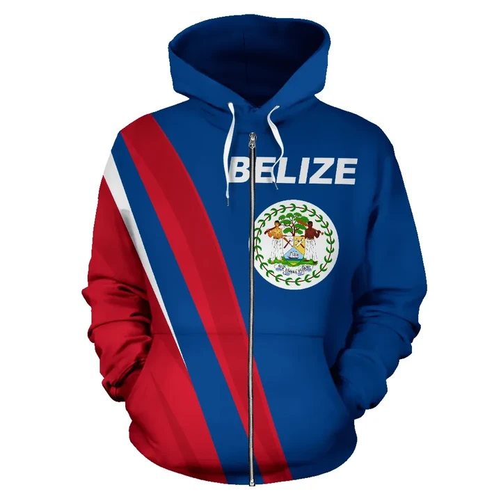 Belize Zip Up Hoodie Special Version