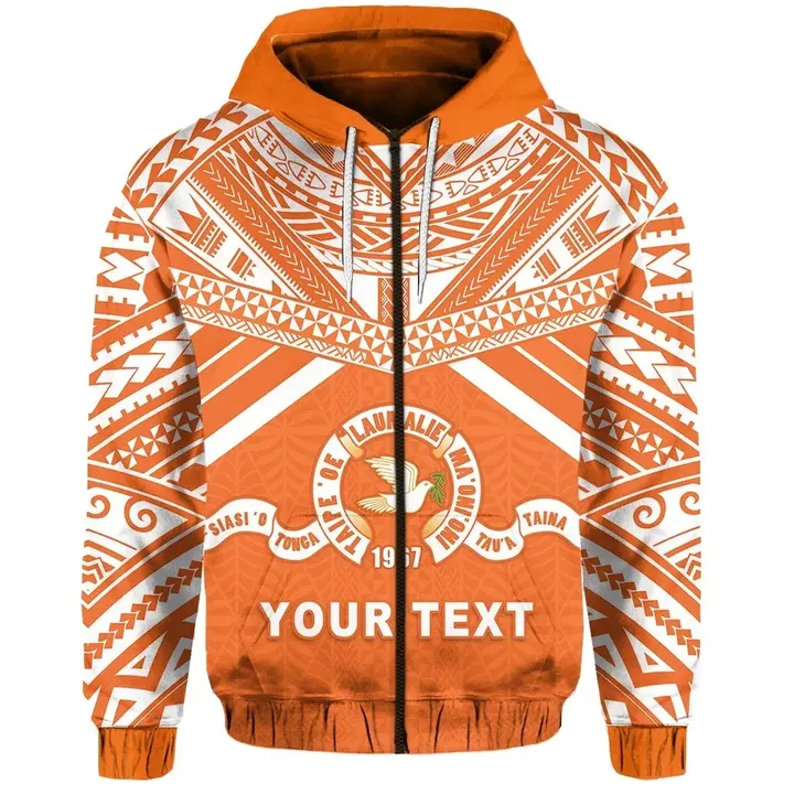 (Custom Personalised) Tailulu Tonga College Zip Hoodie Version Special