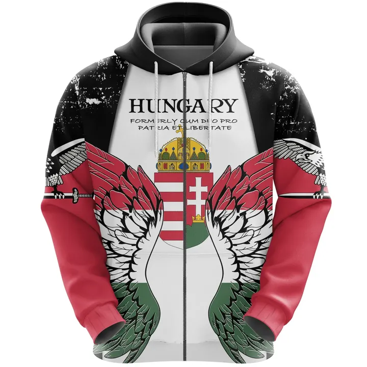 Hungary Turul Wings Zip Hoodie