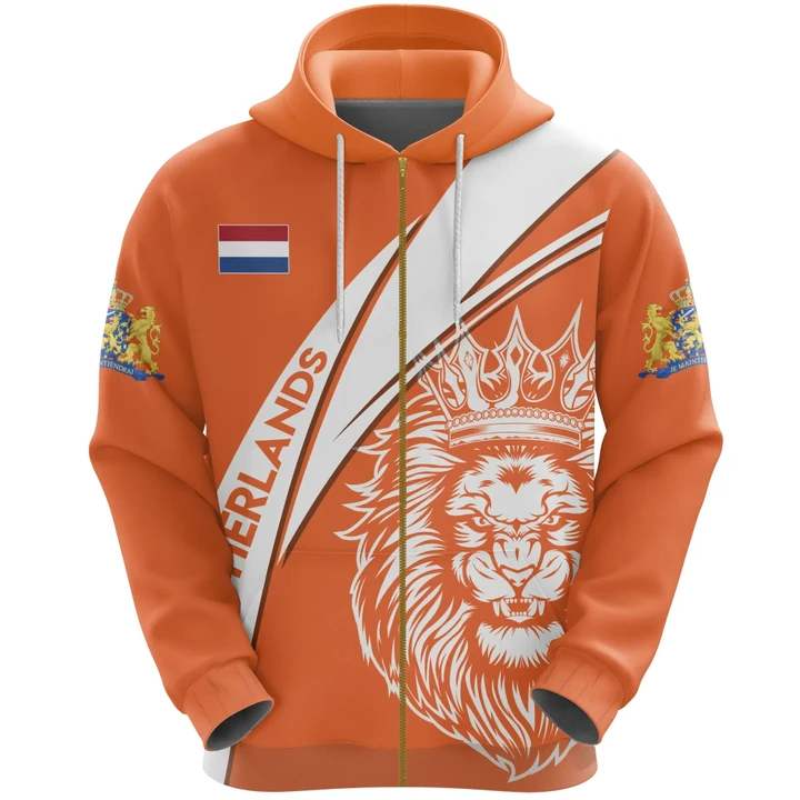 Netherlands Hoodie Netherlands Koningsdag Lion (Zip)