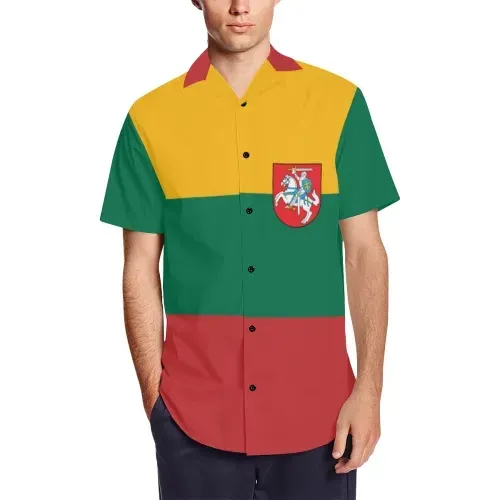 Lithuania Shirt , Lithuania men's short sleeve shirt