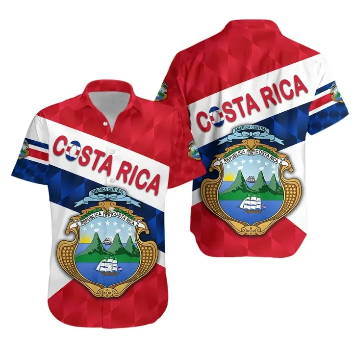 Costa Rica Short Sleeve Shirt Sporty Style