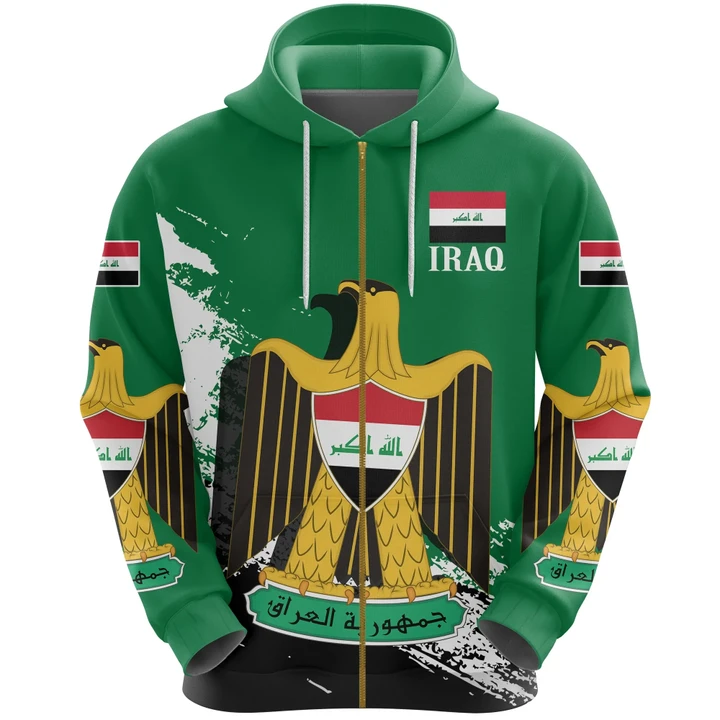 Iraq Special Zipper Hoodie