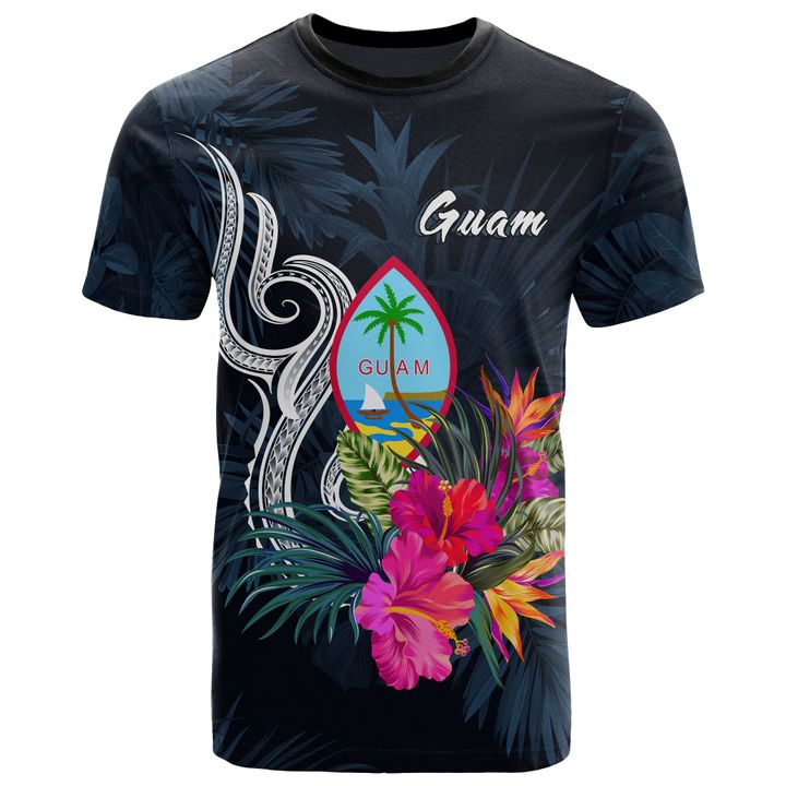 Guam Polynesian T-shirt Tropical Flower