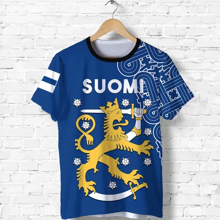 Finland T Shirt Hannunvaakuna Finnish Tattoo