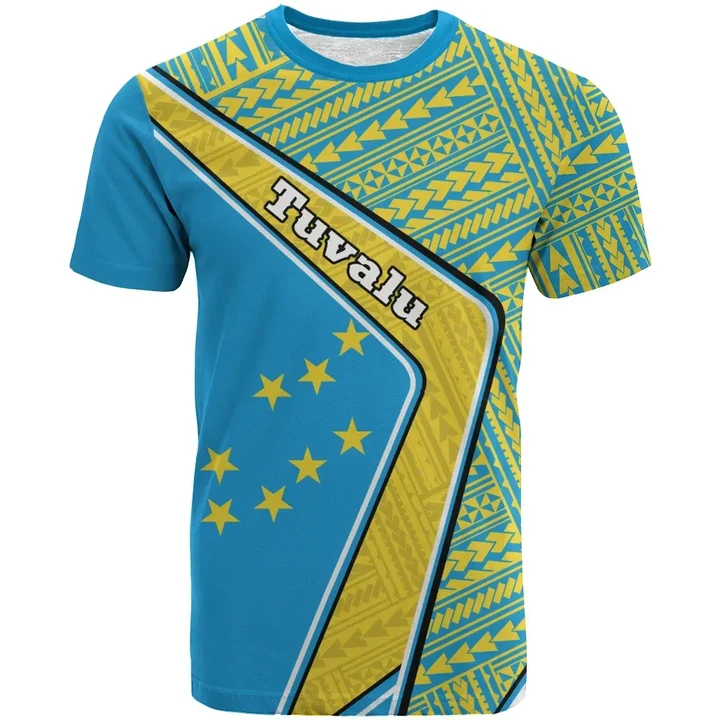 Tuvalu T-Shirt Polynesian Coat Of Arms A