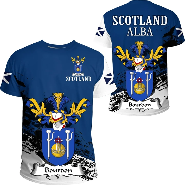 Bourdon Scottish Family Crest Scotland Special T-Shirt