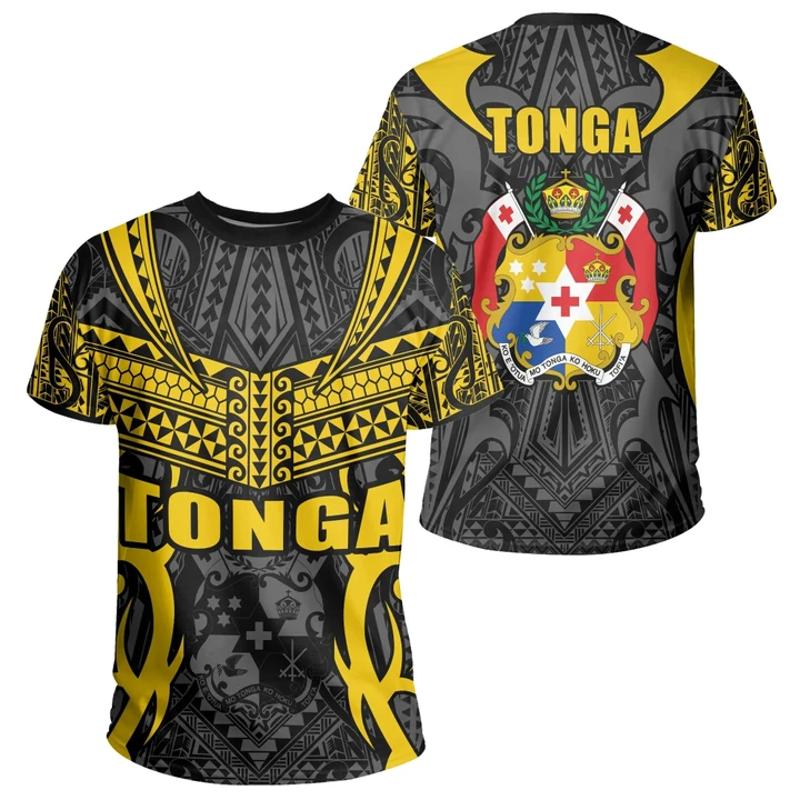 Tonga T-shirt Kingdom of Tonga Tee Black Gold