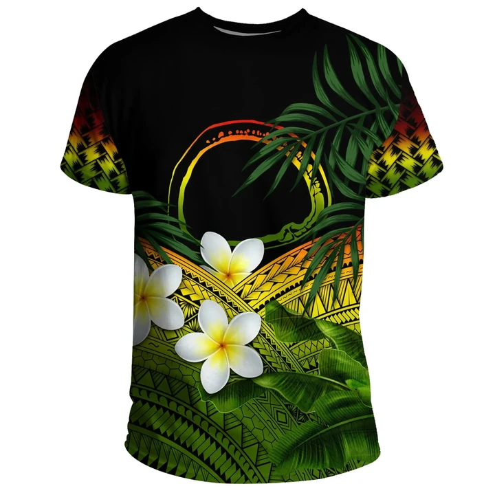 Nukuoro T-Shirts, Micronesia Plumeria Banana Leaves Reggae