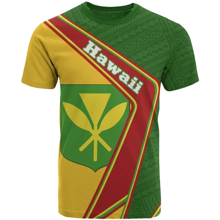 Hawaii T-Shirt Polynesian Cost Of Arms A