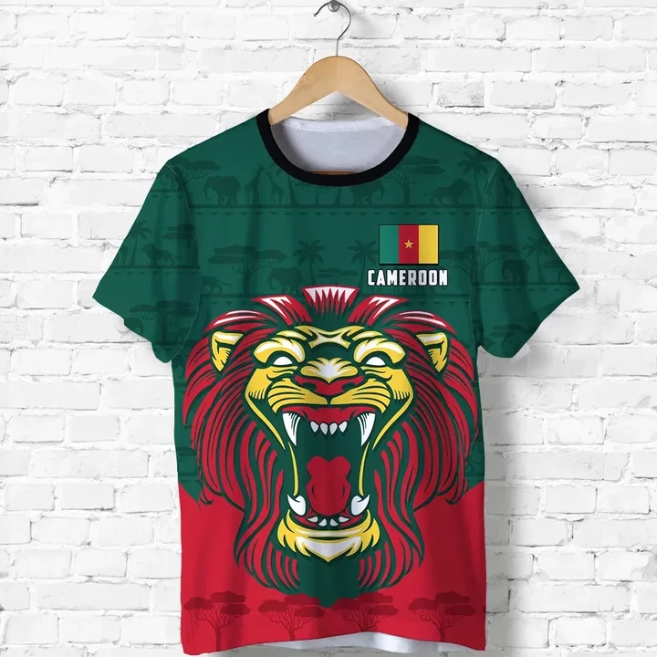 Cameroon T Shirt Lion Green
