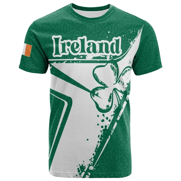 (Custom Text) Ireland Personalised T-Shirt Celtic Shamrock