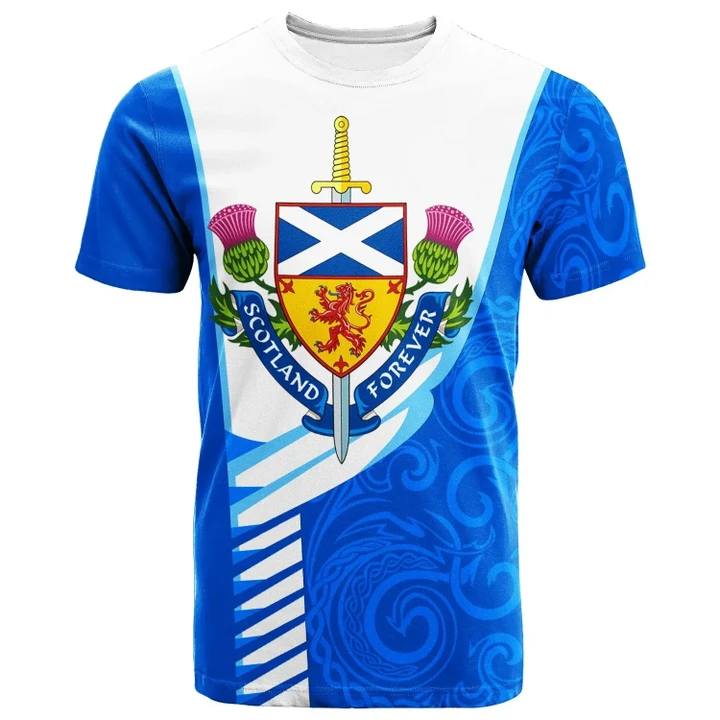 Scotland Celtic T-Shirt Scotland Forever Flag Color
