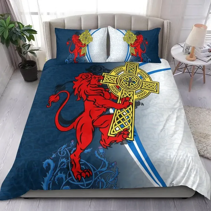Scotland Bedding Set Scottish Lion Cross