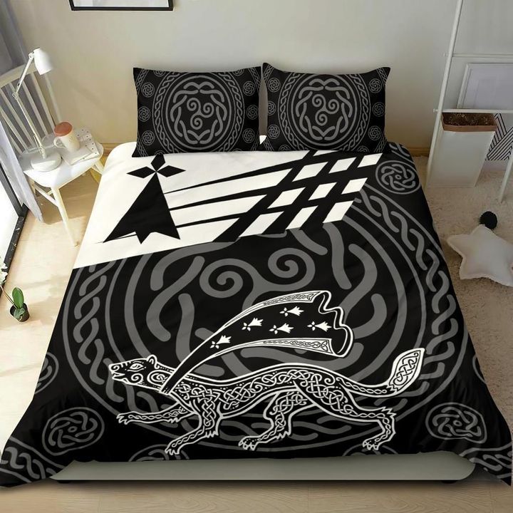 Brittany Bedding Set Brittany Symbol With Celtic Patterns