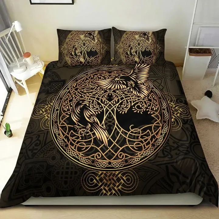 Celtic Bedding Set Celtic Tree Of Life With Raven