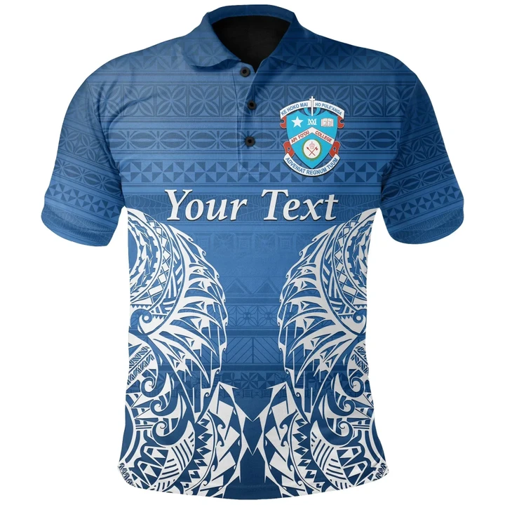 (Custom Personalised) Apifoou College Polo Shirt Simple Polynesian