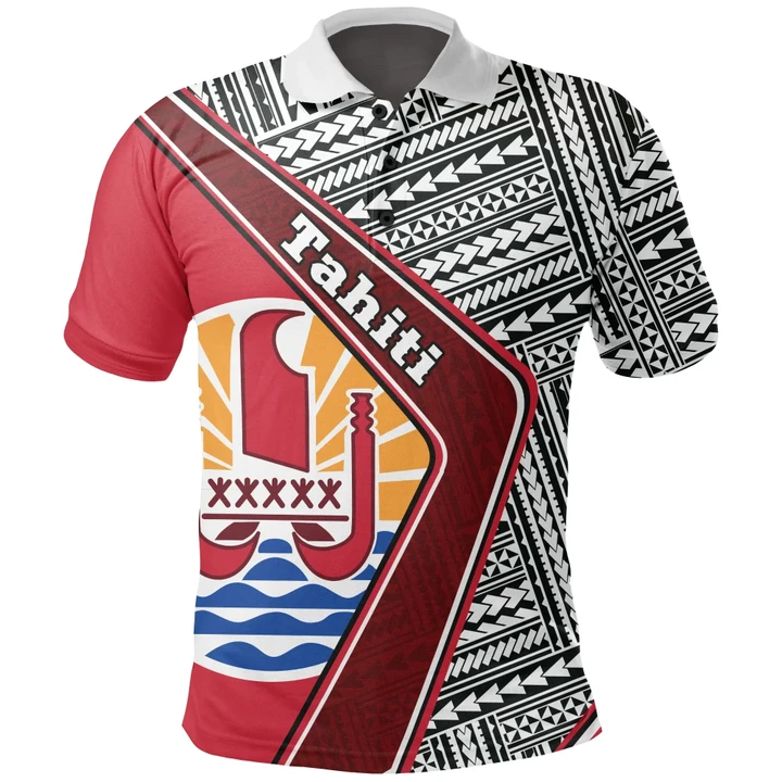 Tahiti Polo Shirt , Polynesian Coat Of Arms