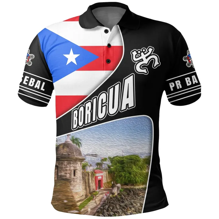 Puerto Rico Polo Shirt, PR Baseball Golf Shirts