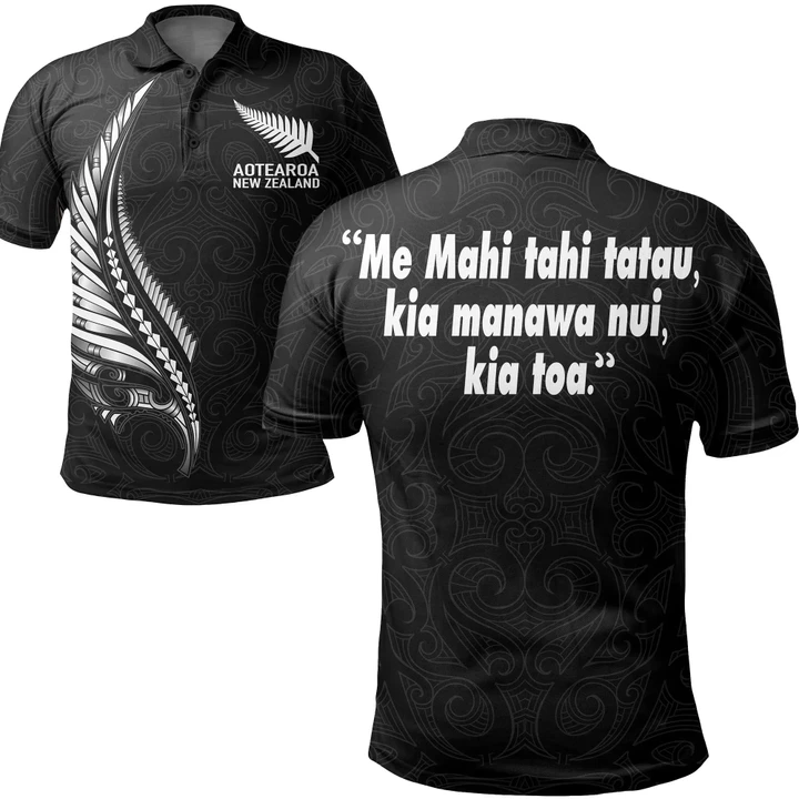 New Zealand Polo Shirt , Spirit and Heart We Are Strong