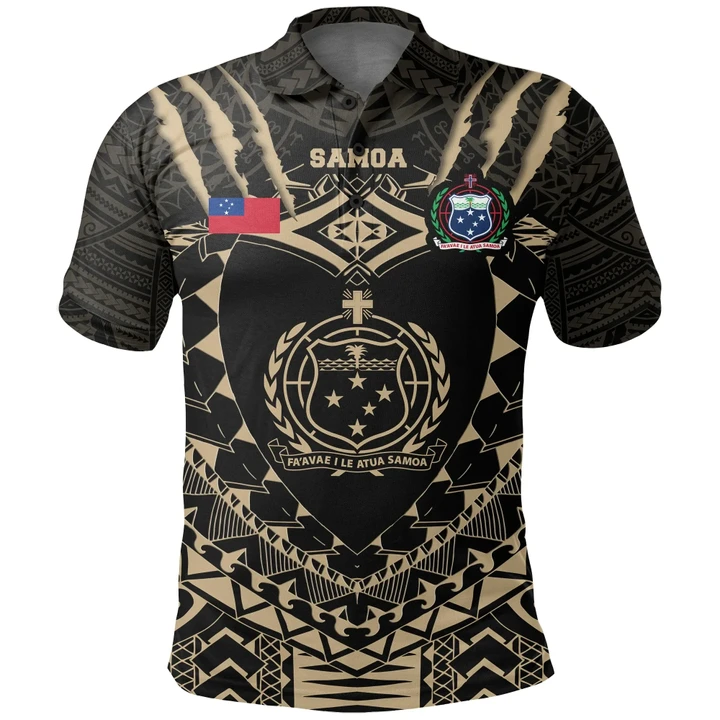 Samoan Tattoo Rugby Polo Shirt