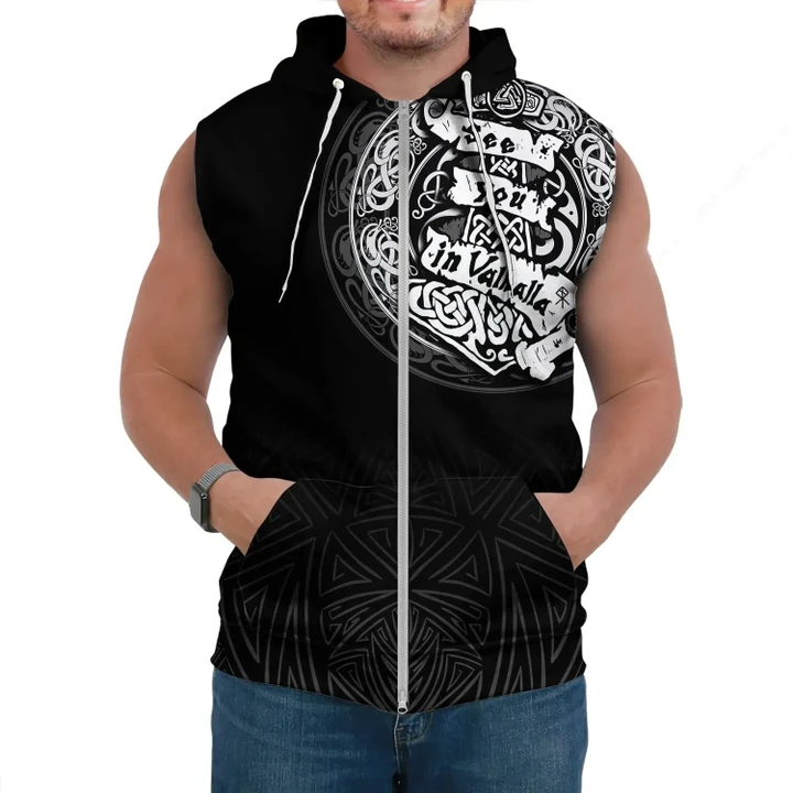 Viking Sleeveless Hoodie - See You In Valhalla