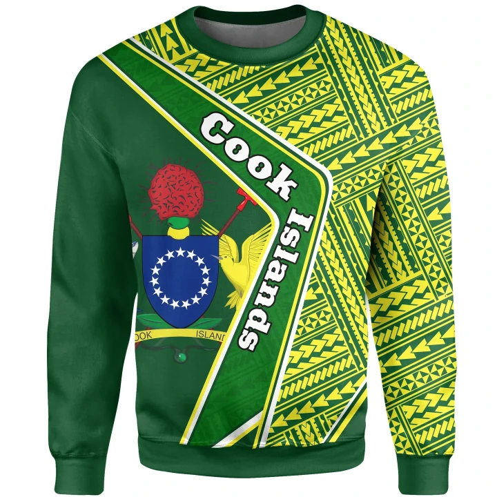 Cook Islands Sweatshirt , Polynesian Coat Of Arms