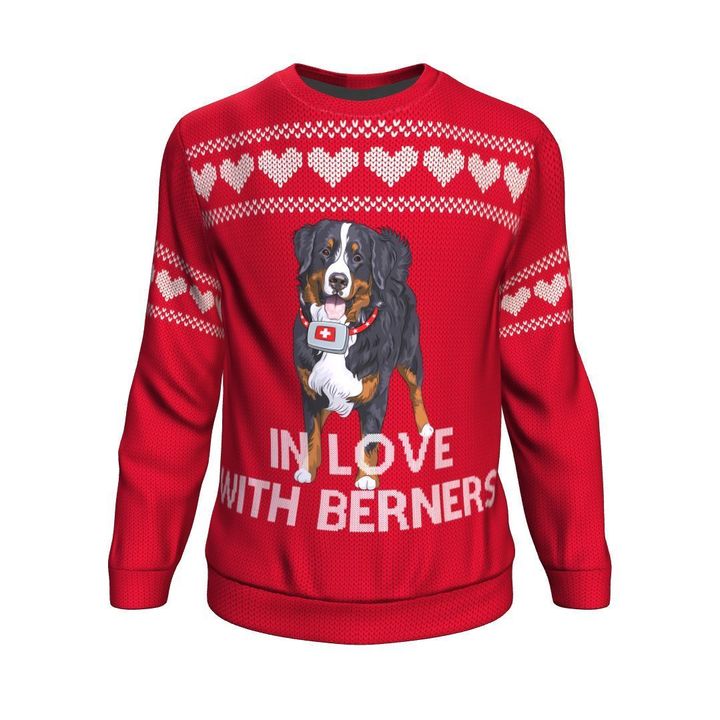 Switzerland All,over Sweatshirt , In Love With Berners