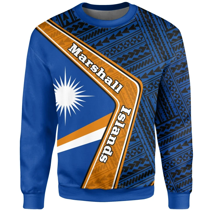 Marshall Islands Sweatshirt , Polynesian Coat Of Arms