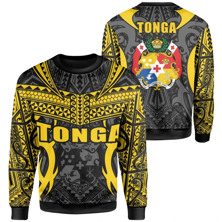 Tonga Sweatshirt , Kingdom of Tonga Black Gold