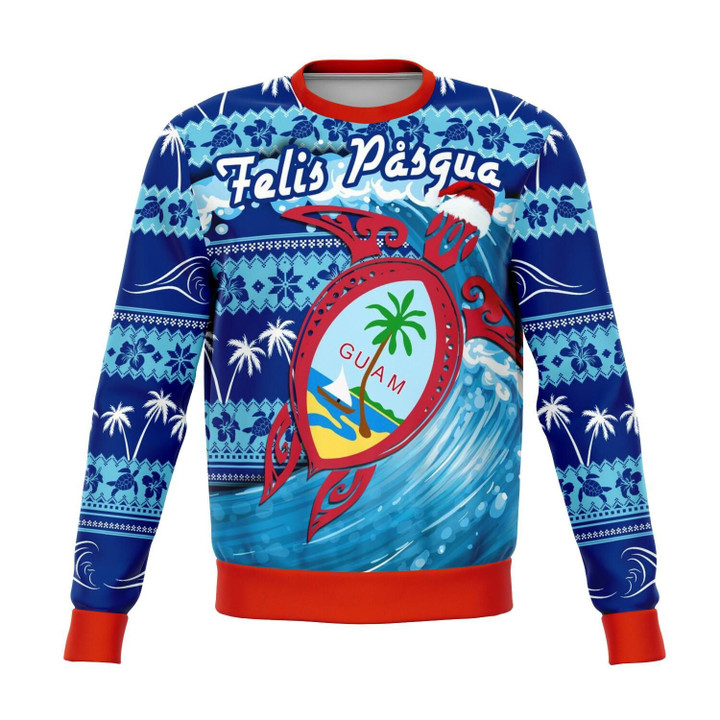 Guam Christmas Sweatshirt Go To The Beach