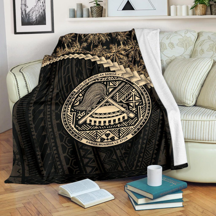 American Samoa Premium Blanket Coconut Golden