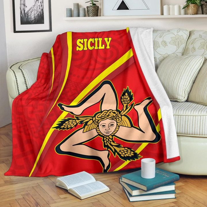 Sicily Premium Blanket - Proud To Be Sicilian
