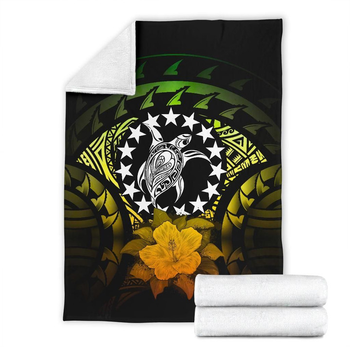 Cook Islands Premium Blanket - Reggae Hibiscus