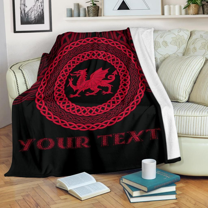 Wales Celtic Personalised Premium Blanket - Celtic Pride