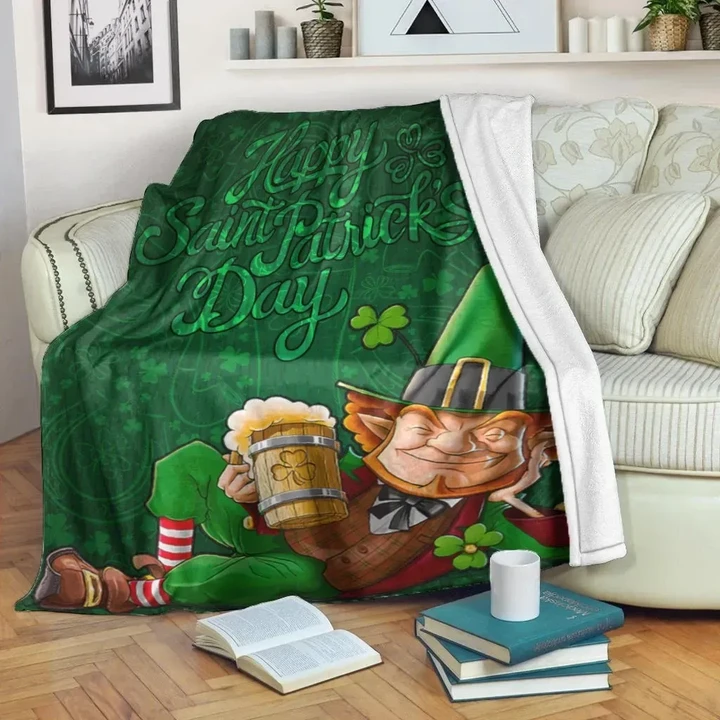 Celticone Premium Blanket - Patrick's Day Green Celtic