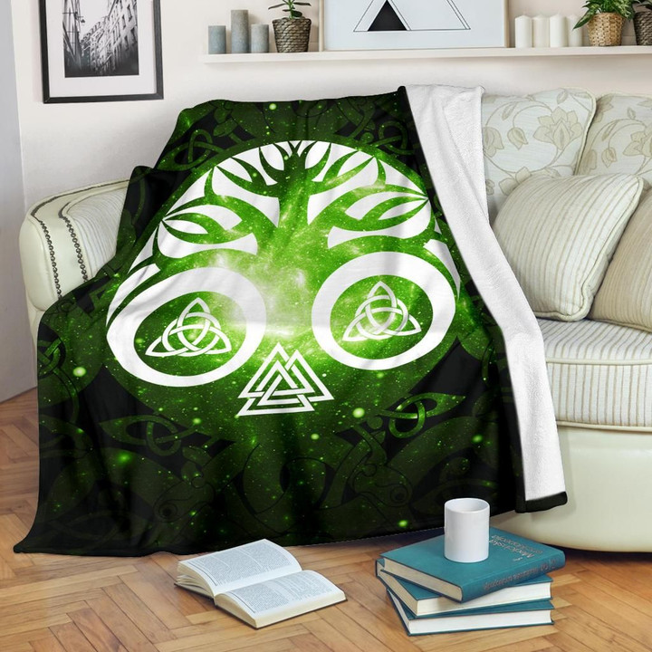 Celtic Premium Blanket - Celtic Tree Of Life