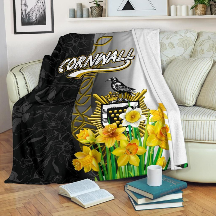 Cornwall Celtic Premium Blanket - Daffodil With Seal