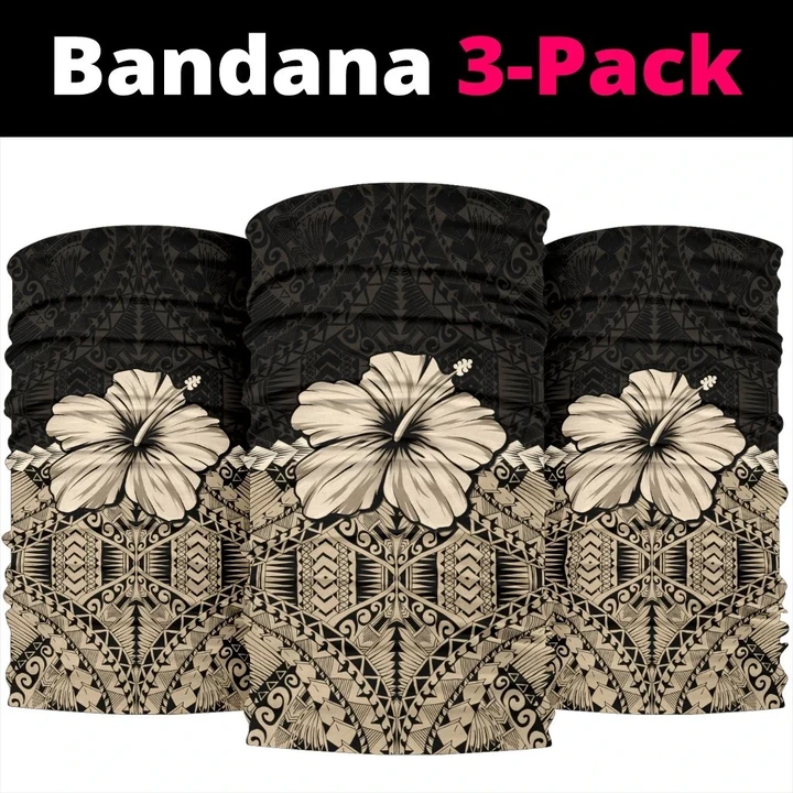 Polynesian Bandana 3-Pack Hibiscus Gold