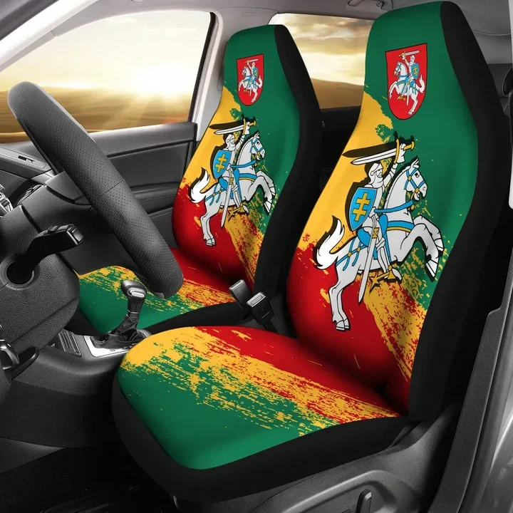 (Lietuva) Lithuania Special Car Seat Covers (Set of Two)