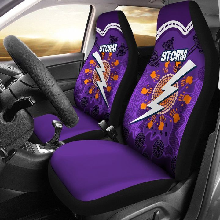Storm Car Seat Covers Indigenous Aboriginal Melbourne - Sun Style