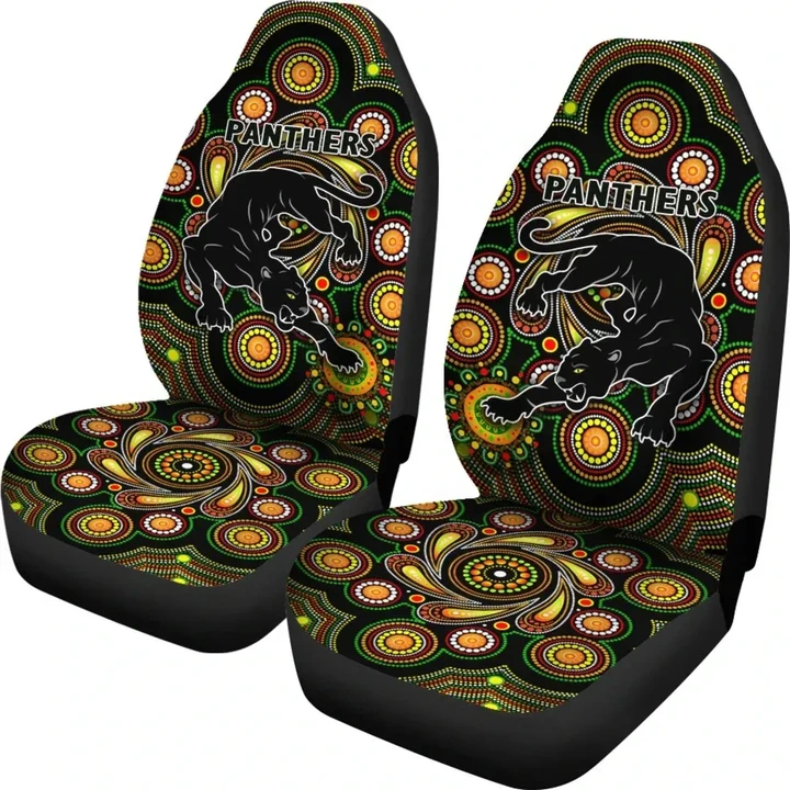 Penrith Car Seat Covers Panthers Indigenous Vibes
