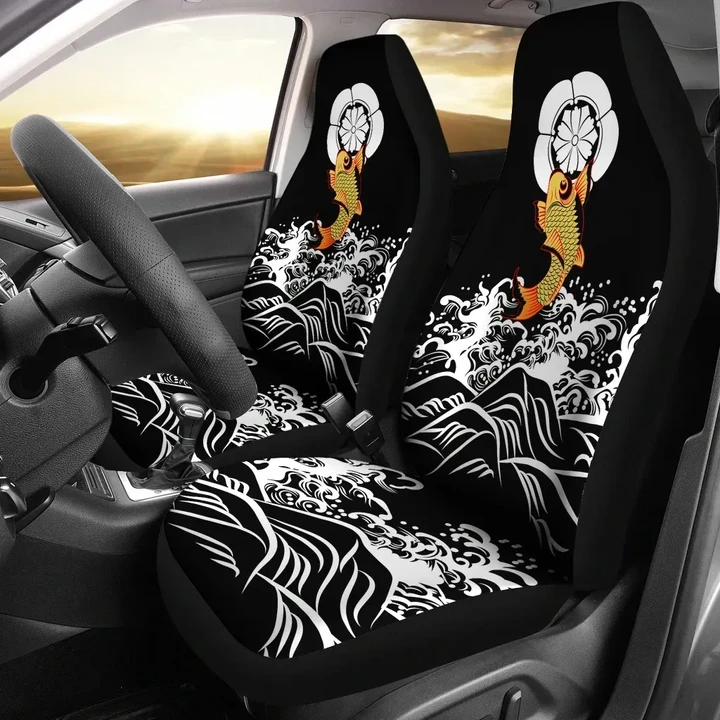 The Golden Koi Fish Car Seat Covers