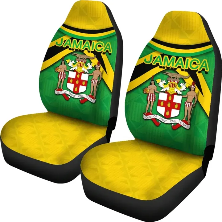Jamaica Car Seat Covers - Vibes Version
