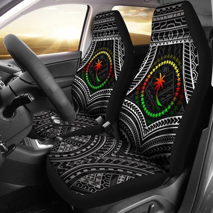 Chuuk Polynesian Car Seat Covers - Chuuk Flag Reggae Color