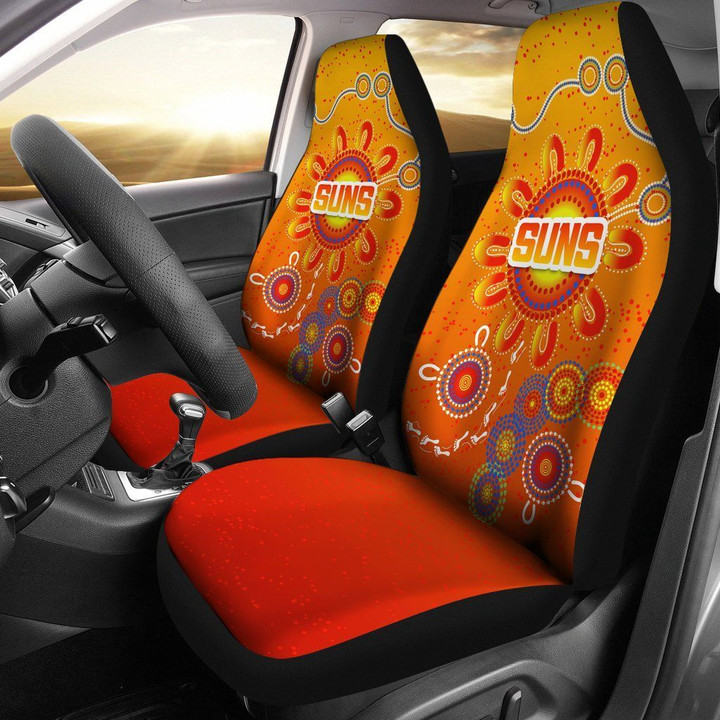 Naidoc Suns Car Seat Covers Gold Coast Indigenous Style