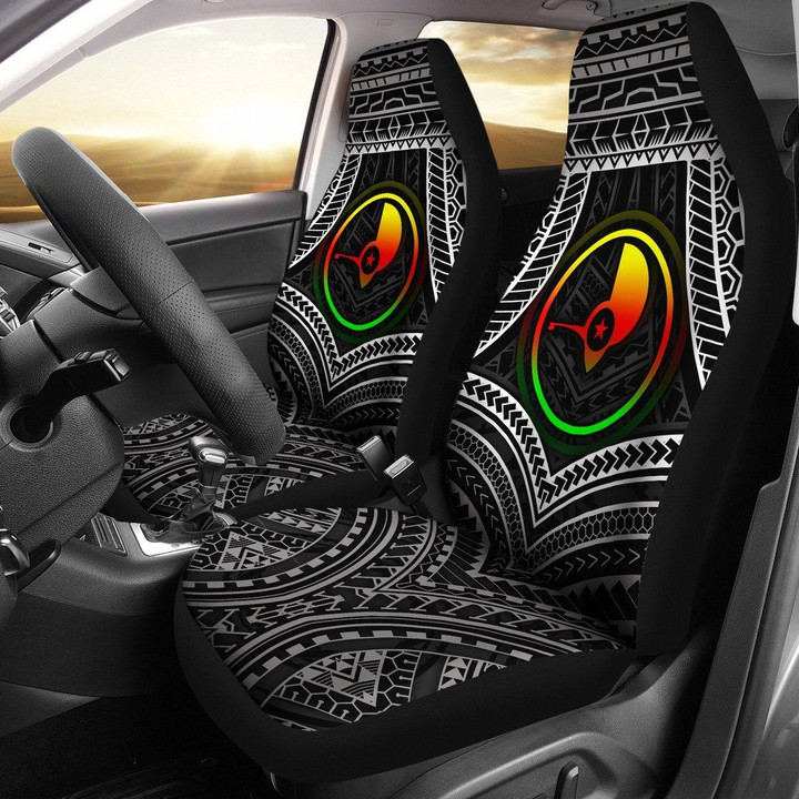YAP Polynesian Car Seat Covers - Yap Flag Reggae Color